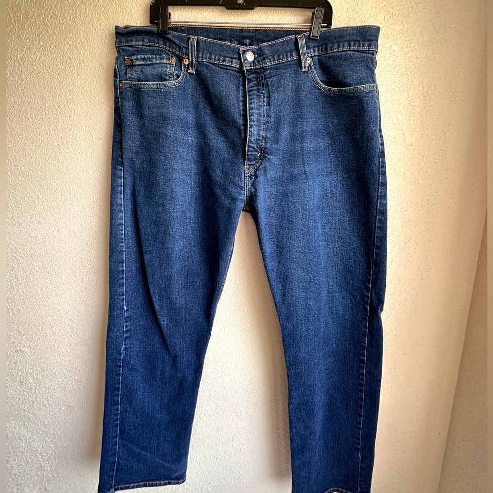 Levis 501 Jeans Mens Size 40 x 32 Blue Denim Straight Fit